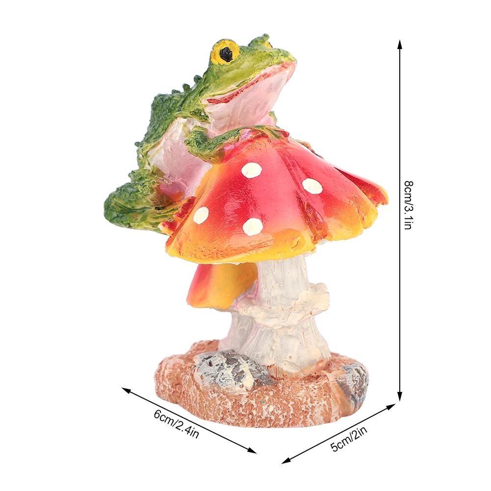 Cute Animal Mushrooms Lawn Decorations Gardens Courtyard Ornaments(Red)