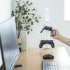 SANWA SUPPLY Game Controller Stand with Clamp (With Headphone Holder/White) JY-STN2W