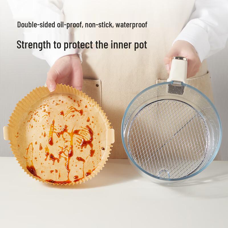 Natural Round Air Fryer Parchment Paper Liners