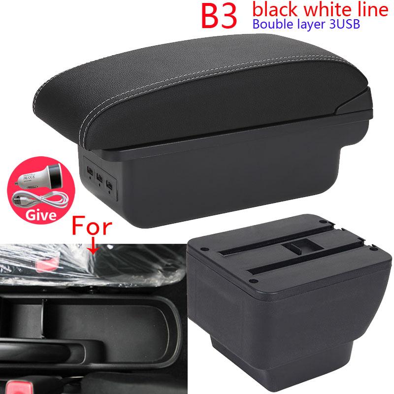 For MAZDA 2 Armrest For Mazda 2 Demio Car Armrest Box Retrofit Storage Box Car Accessories Interior Details Simple Installation