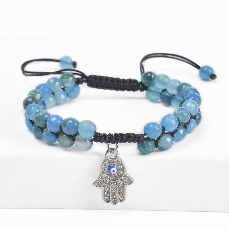 JYL TS Bracelet Men s Stainless Steel  Adjustable Boosts Confidence & Style Agate-4 пламенный