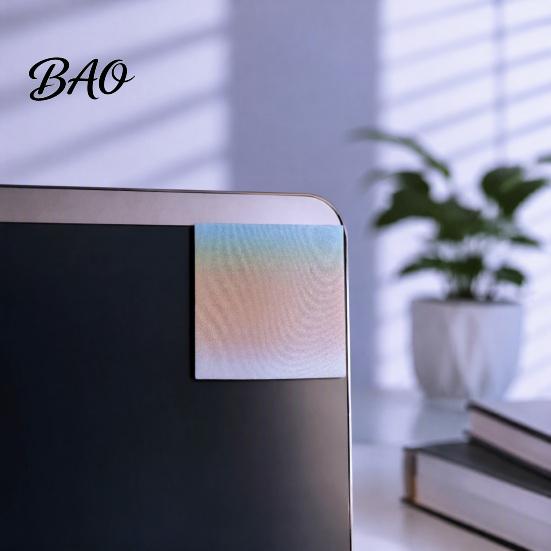 Waterproof PET Memo Notes Gradient Pearlescent Adhesive Notes, Matte Self-Stick Pads, Removable Sparkling Decorative Bookmark Stickers Sand Index Tabs