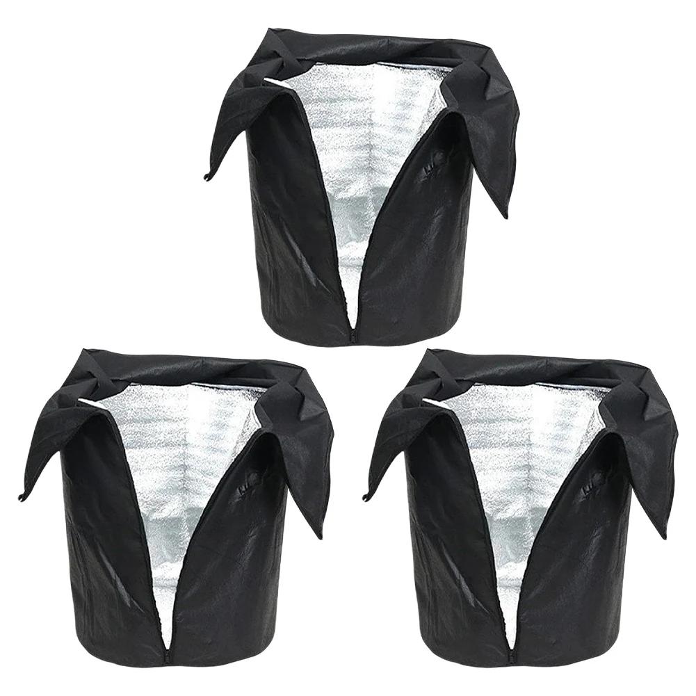 1/3 Pack Frostschutzbeutel für Topfpflanzen Schutzbeutel mit Kordelzug & Reißverschluss Thermischer Topfschutz Garten Frostschutz Werkzeuge