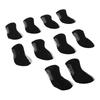 10 PCS Golf Iron Head Covers Golf Club Head Protective Cover Golf Putter Cover Set Black