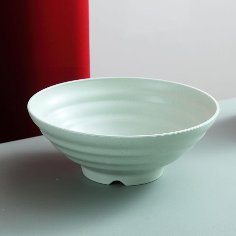 Wheat Straw Tableware Rice Soup Bowl Creative Student Instant Noodles Bowl Household Large Set Plastic Eco Friendly Ramen Bowl