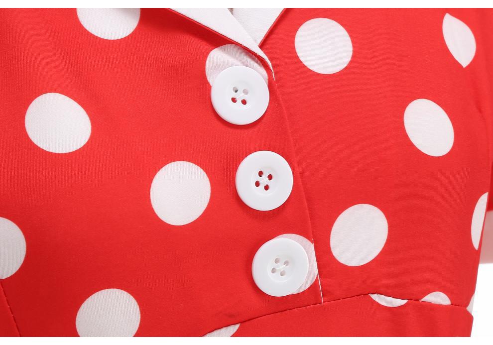2025 Polka-Dot-Kleid mit Weißem Kragen: Französischer Retro, Hepburn-Inspiriert, Hong Kong Stil