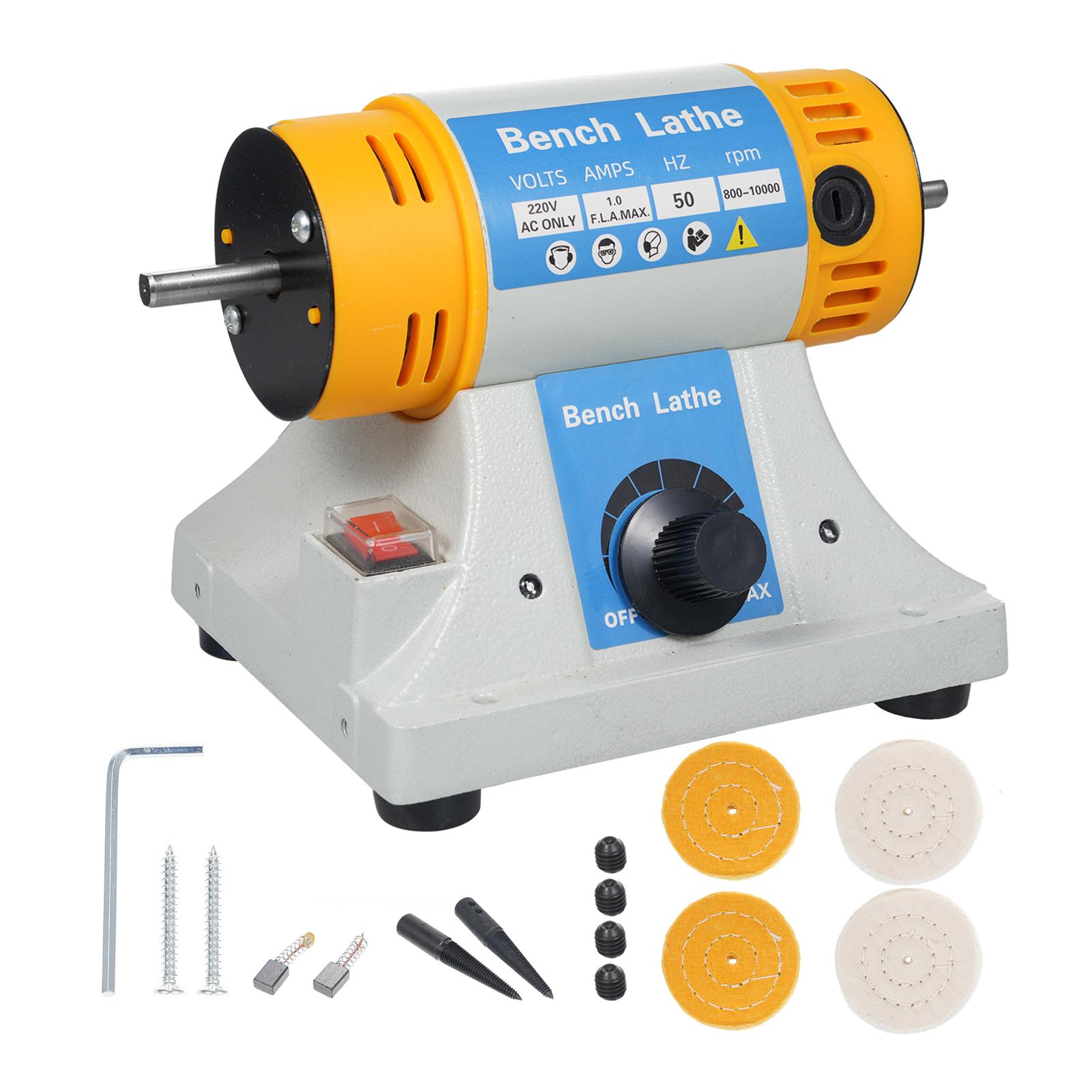 

Швидкісна полірувальна машина 320 Вт Багатофункціональна настільна шліфувальна машина Двостороння полірувальна машина для no Flexible Shaft білий