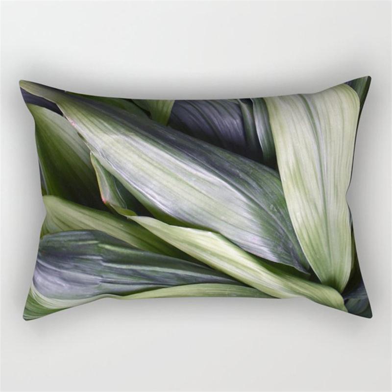 30x50cm Grün Tropische Blätter Pflanze Kissenbezug Wohnzimmer Stuhl Heimdekoration Regenbogen Blume Frucht Sofa Kissenbezug
