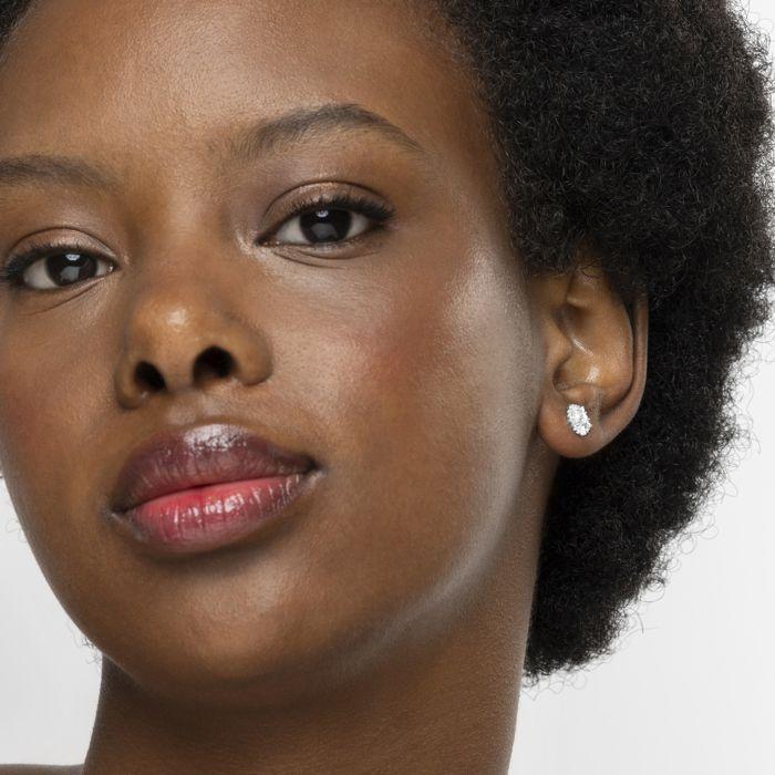 Luxenter Boucles d'oreilles en argent 925 et zirconium brillant plaqué finition en rhodié - Umya