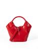 Fashion Basket Tote Bag Black Women's Handbags Retro Commuter Shoulder Crossbody Bag Pu Leather Fan-Shaped Bucket Bag Sac A Main