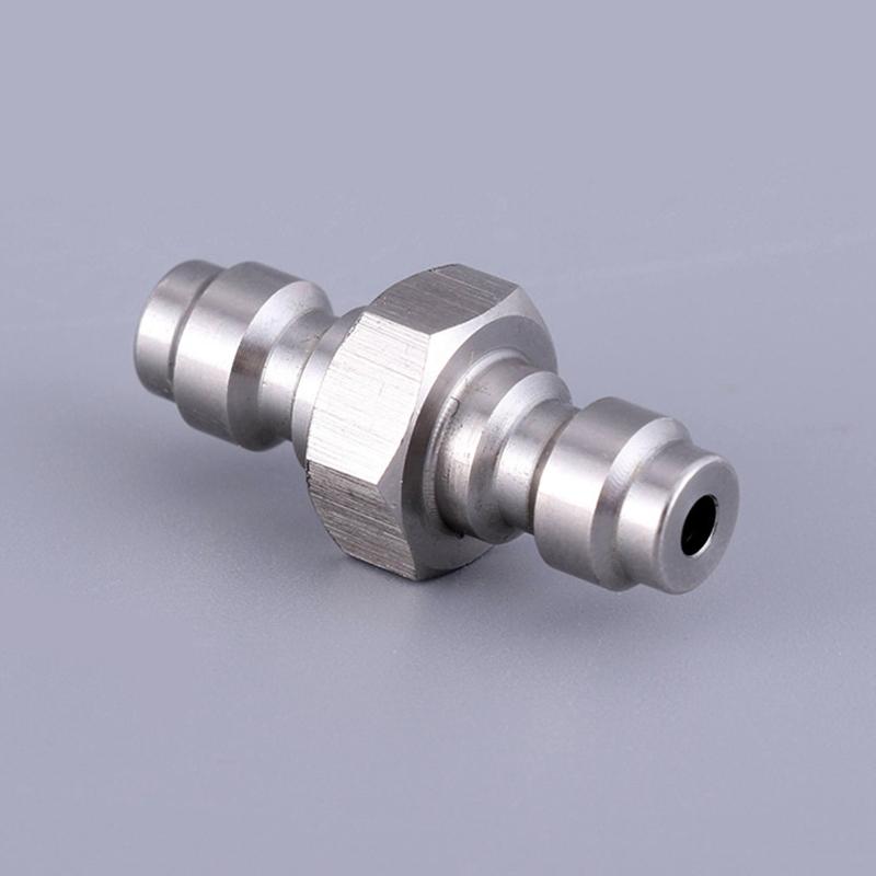 Double Male Quick-Disconnect Coupling Adaptor Stainless Steel Air Fill Station Tool Fittings Universal Double Male