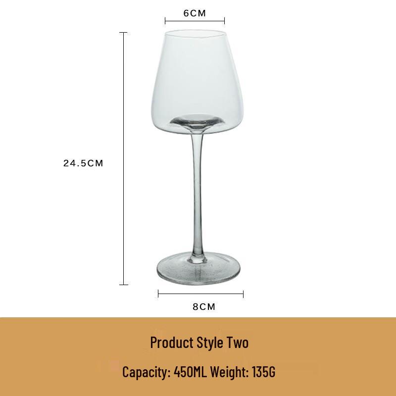 Zestaw kieliszków do czerwonego wina Shang Qi z wklęsłą podstawą