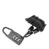 2PCS Mini Bicycle Cable Lock 3 Digit Bicycle Lock Portable Motorcycle Helmet Lock Electric Scooter