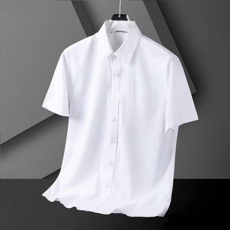 Pánská bílá košile s krátkým rukávem a černá košile s dlouhým rukávem - Stylové letní ležérní a business oblečení