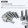 Non-Magnetic 9 & 14-Piece Socket and Hex Bit Set for Electric and Pneumatic Ratchets