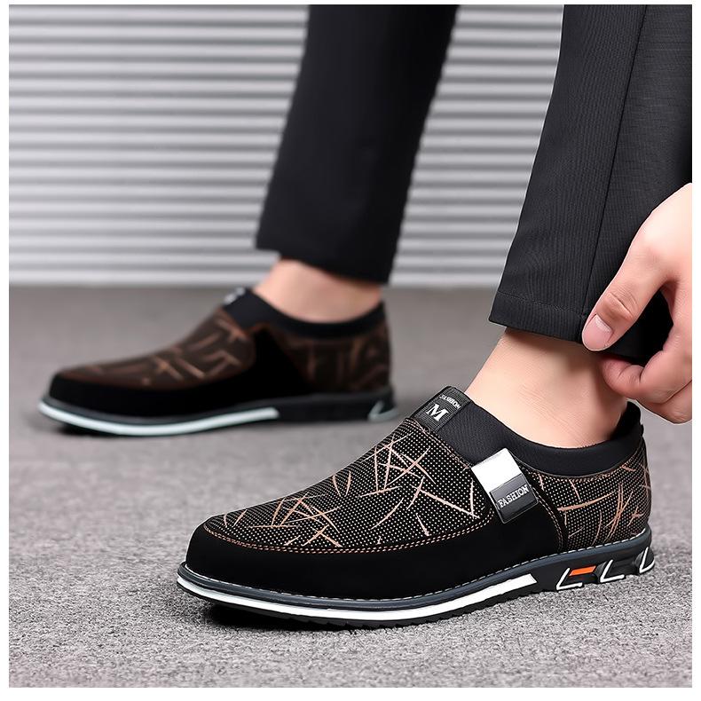 Business-Lederschuhe für Herren, neuer Komfort-Trend, flache Arbeitsschuhe, lässige Mokassin-Sneakers, Slipper in großen Größen für Herren