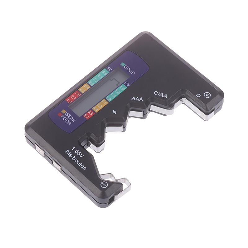 Digital Battery Tester C D N Aa Aaa 3V Button Cell Capacity Check Detector Lcd Display Capacitance Diagnostic Tool