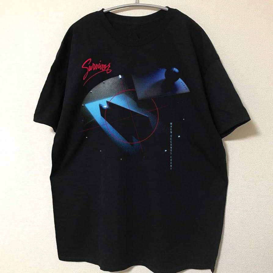 

Survivor Band album When Seconds Count Black Cotton Size S-5XL Unisex T-Shirt L