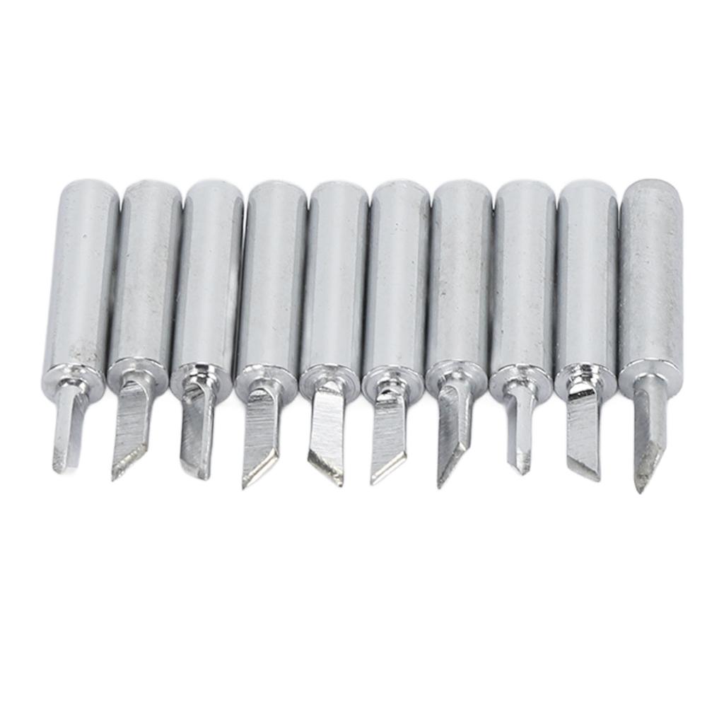 10 Stück Lötkolbenspitzen Ersatz Elektrische Lötstation Schweißgeräte Zubehör mit Loch