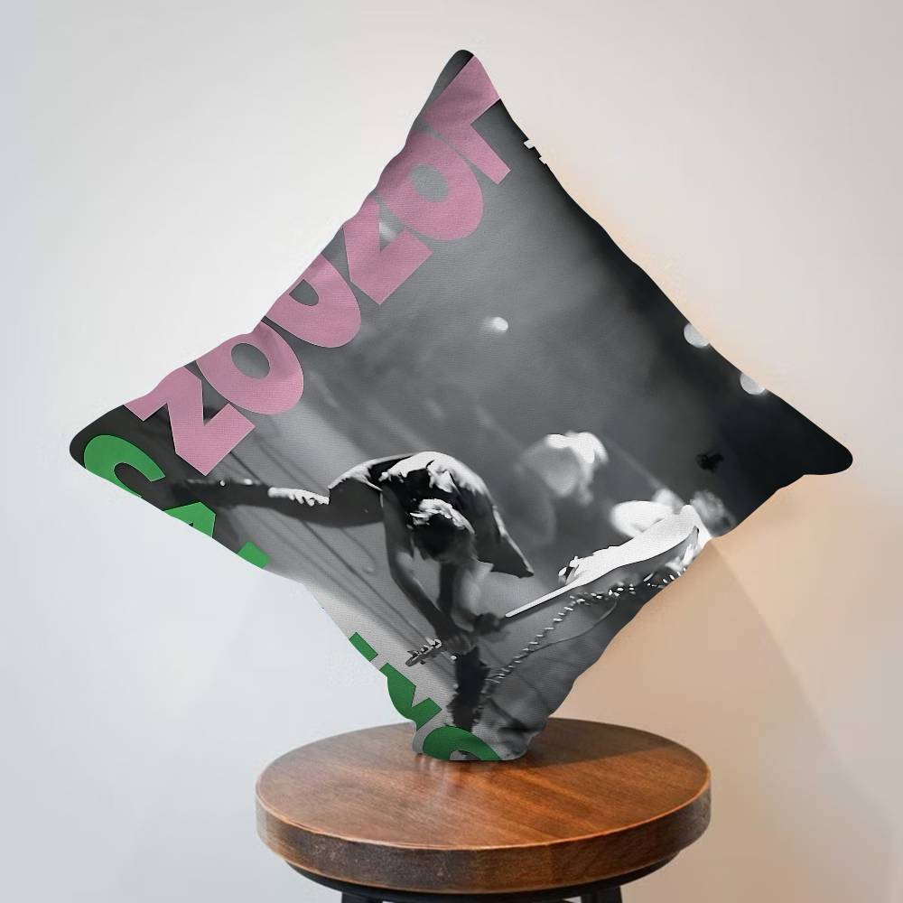 Clash The Band Whitepaper Pillow Cover Sofa Cushion Cover Home Room Decoration Children Gift