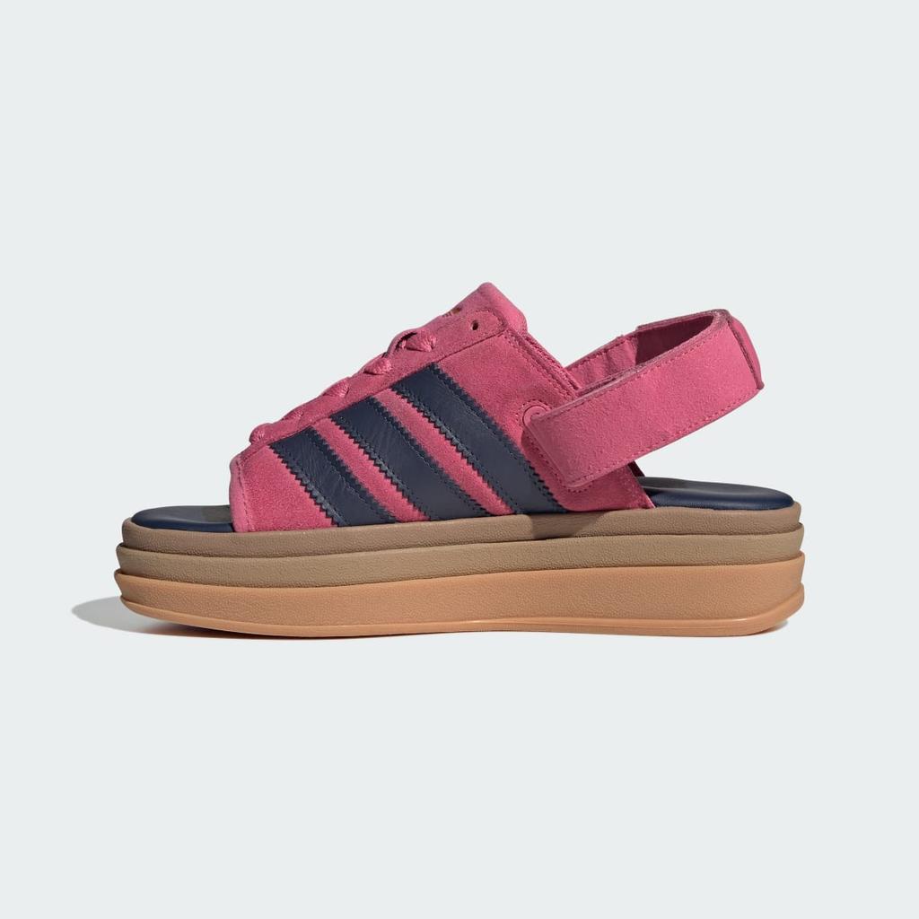 adidas Gazelle Bold Sandal KK4221 Unisex Originals Sandals Pink Fusion / Shadow Navy / Gold Metallic