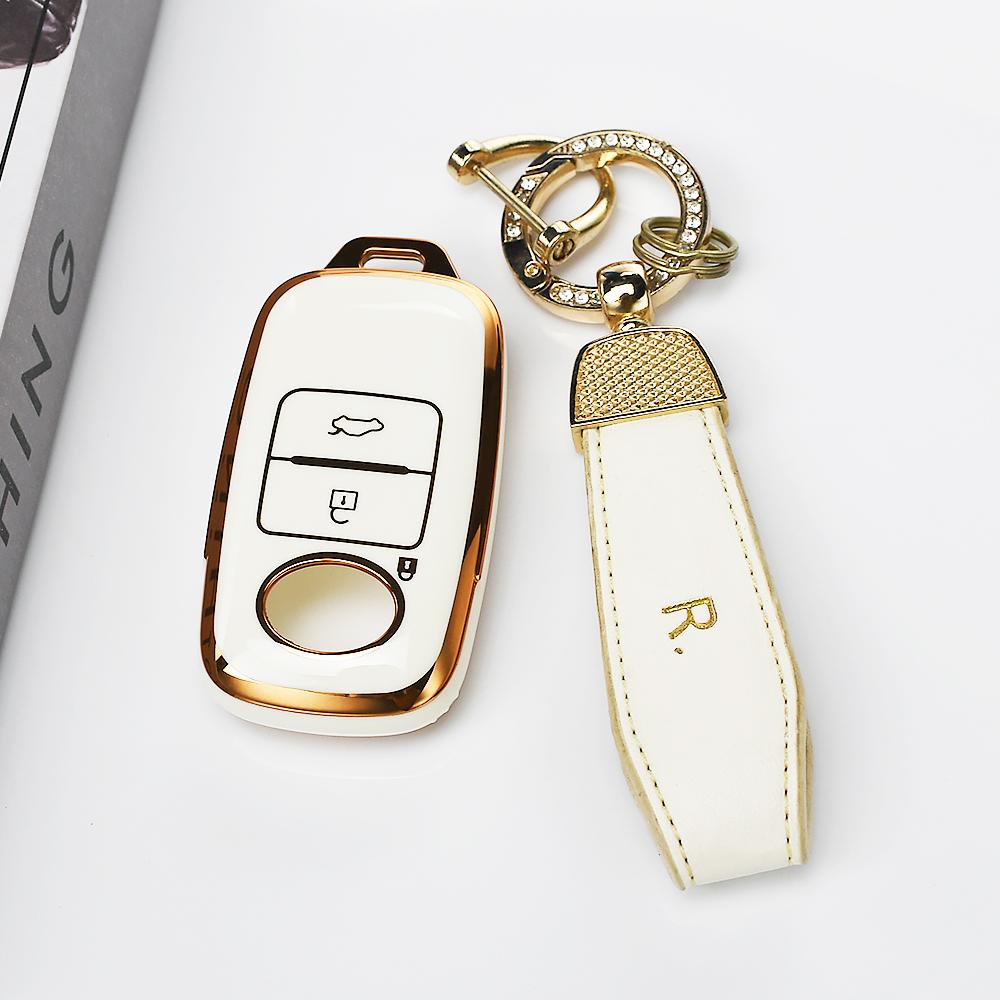 Shell Holder Protector For Toyota Yaris Ativ Raize Veloz Avanza Rush Perodua Daihatsu 3Buttons Tpu Remote Car Key Fob Cover Case