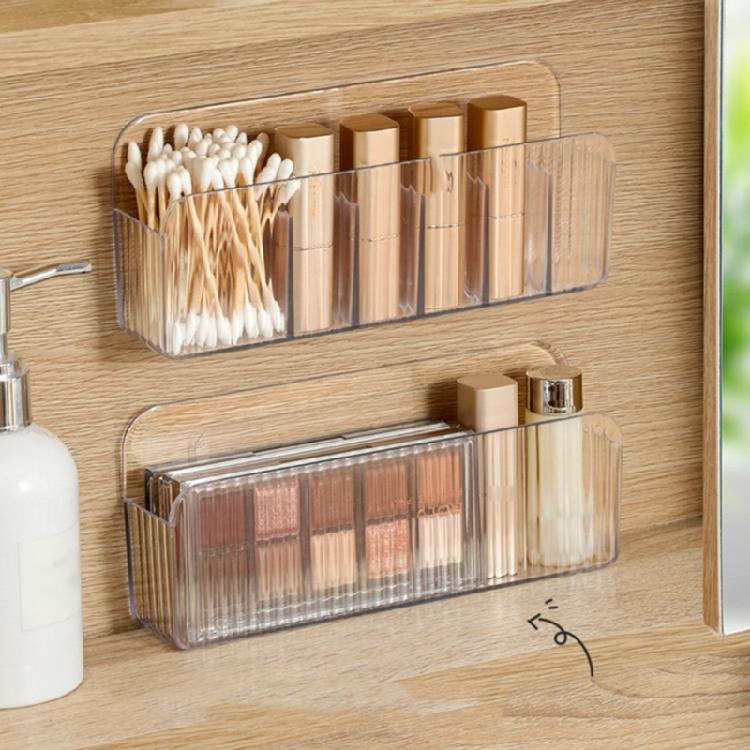 Waterproof Mirror Cabinet Organizer Wall Mounted Bathroom Storage Plastic Shelf For Cosmetics Space Efficient