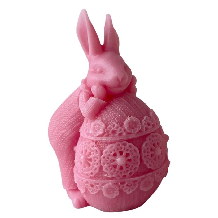 3D Rabbit Candle Soap Mould Handmade Candles Aroma Wax Soap Molds for Decoration