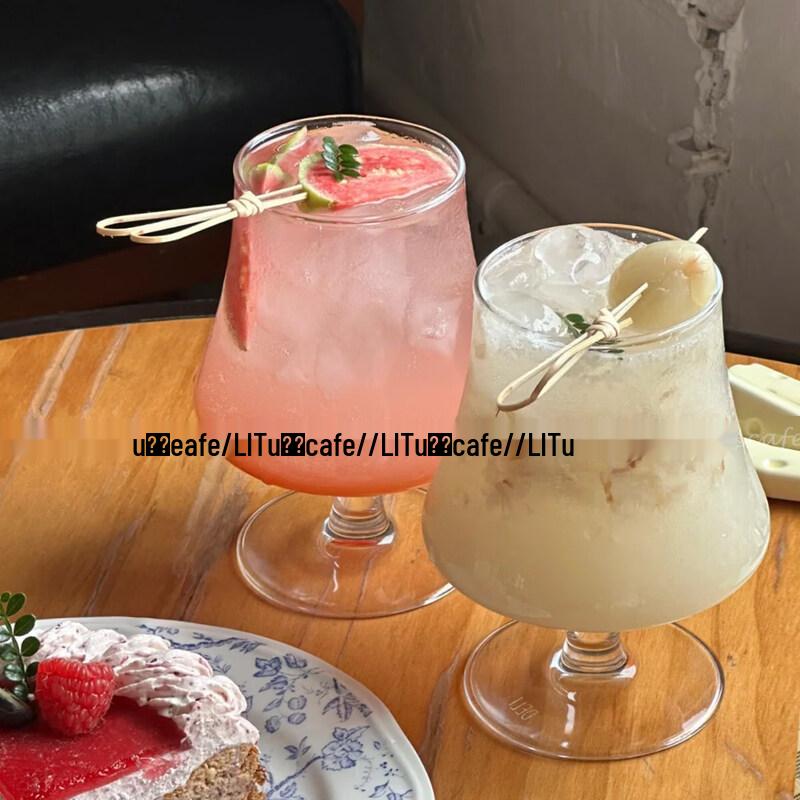 Ins Style Short Glass Beverage Cup