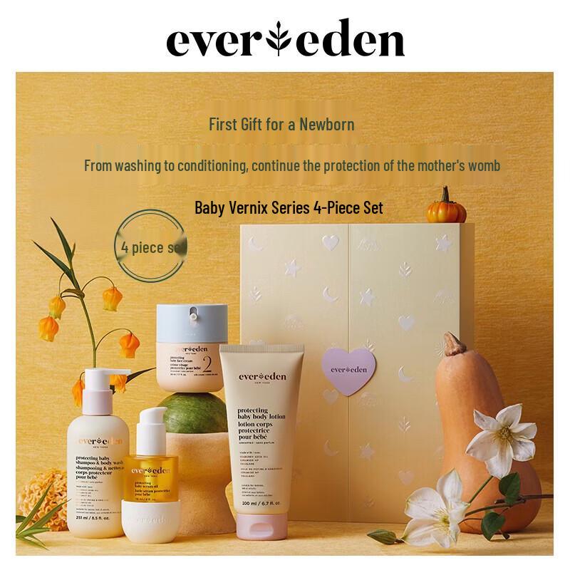 EVER EDEN Newborn Baby Vernix Full Body Care Set