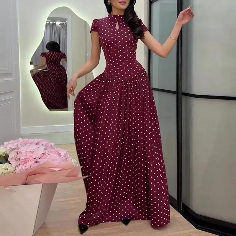 Women Summer Floral Maxi Dress Spaghetti Strap U Neck Sleeveless Long Dress Slim Waist Party Dress Elegant Casual Holiday Outfit