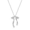Bowknot Pendant Necklace Exquisite Clavicle Chain Fashion Elegant Necklace for Women Temperament Collar Chains Charm Jewelry