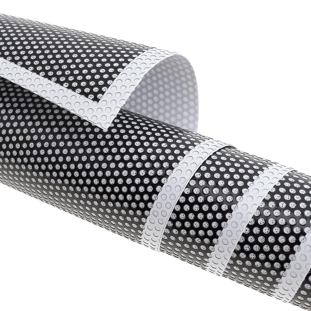 Black 106 X 28cm PVC Mesh Pore Shape Automobile Lamps Repacking Sticker Fit for Car / Motorcycle Refitting Lamp FilmGood Product