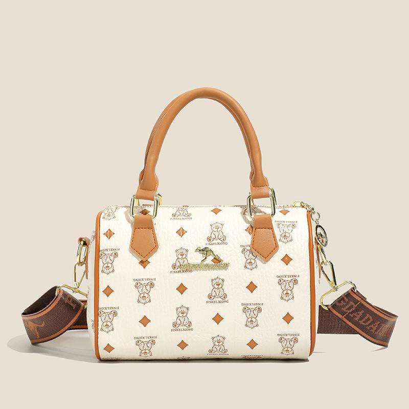 Retro-printed Boston Tote Bag - Trendy and Versatile Crossbody Bag Pillow Bag
