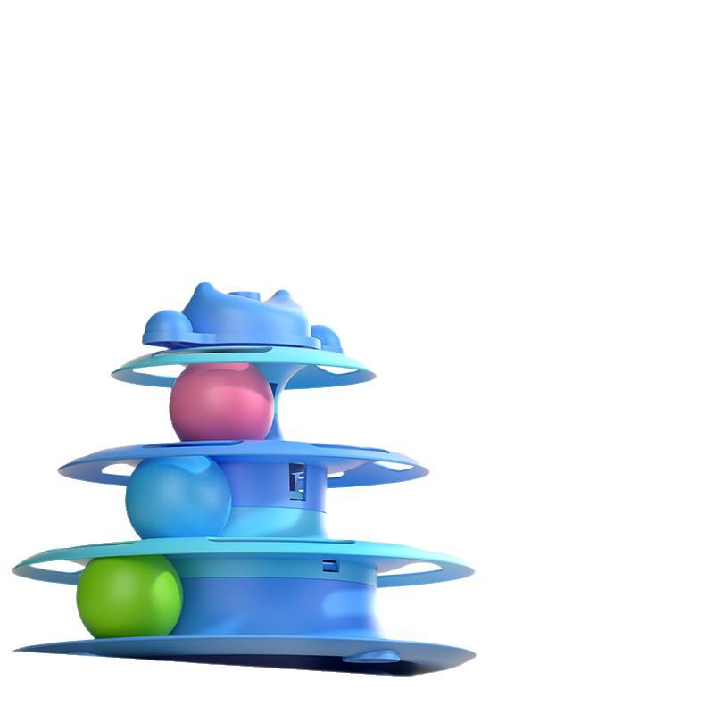 Cat Self-Entertainment Interactive Feather Teaser Turntable Toy