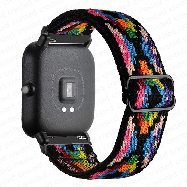 Nylon Band For Amazfit GTS 4/2/2e/3/GTS2 Mini/GTR/4/3/Pro/GTR2/stratos Bracelet Correa Amazfit Bip 6 5 3 20mm/22mm Watch Straps