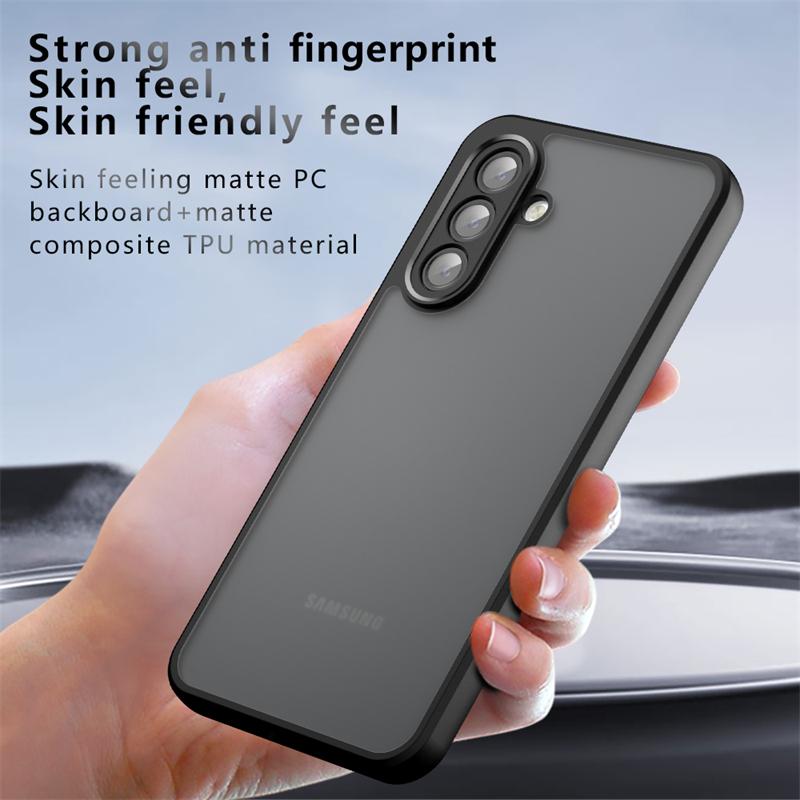 Translucent Matte Case For Samsung Galaxy A17 Anti-knock Matte PC Full Back Cover For Samsung A17 A07 Case For Samsung A17 Case