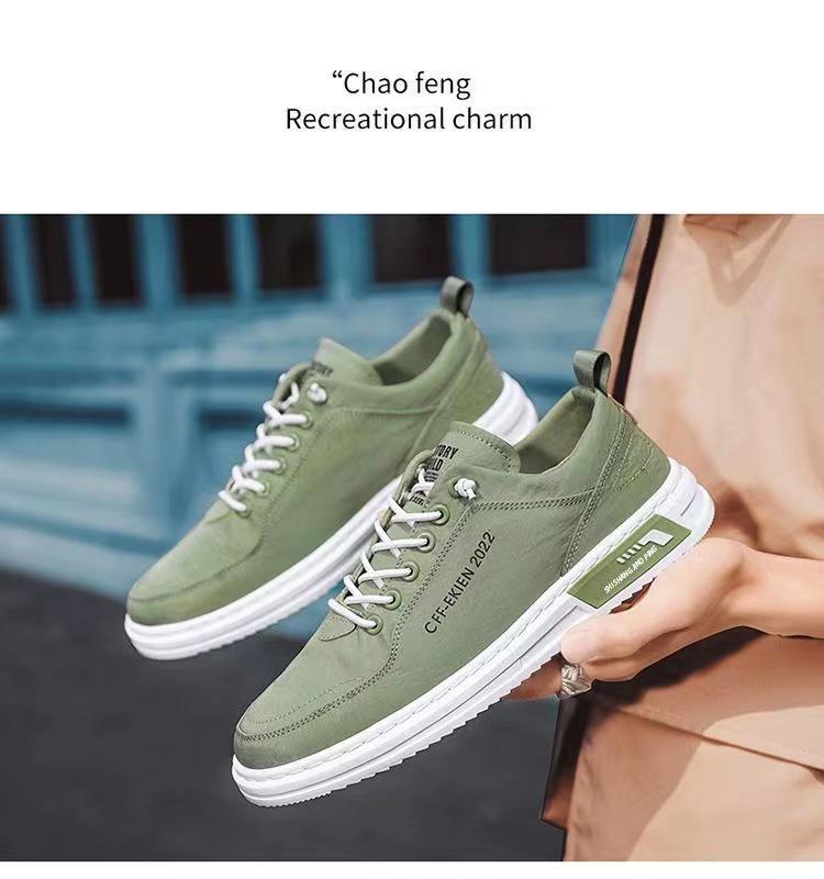 Herren Low-Top Atmungsaktive Canvas Skate Schuhe - Herbstkollektion 2023