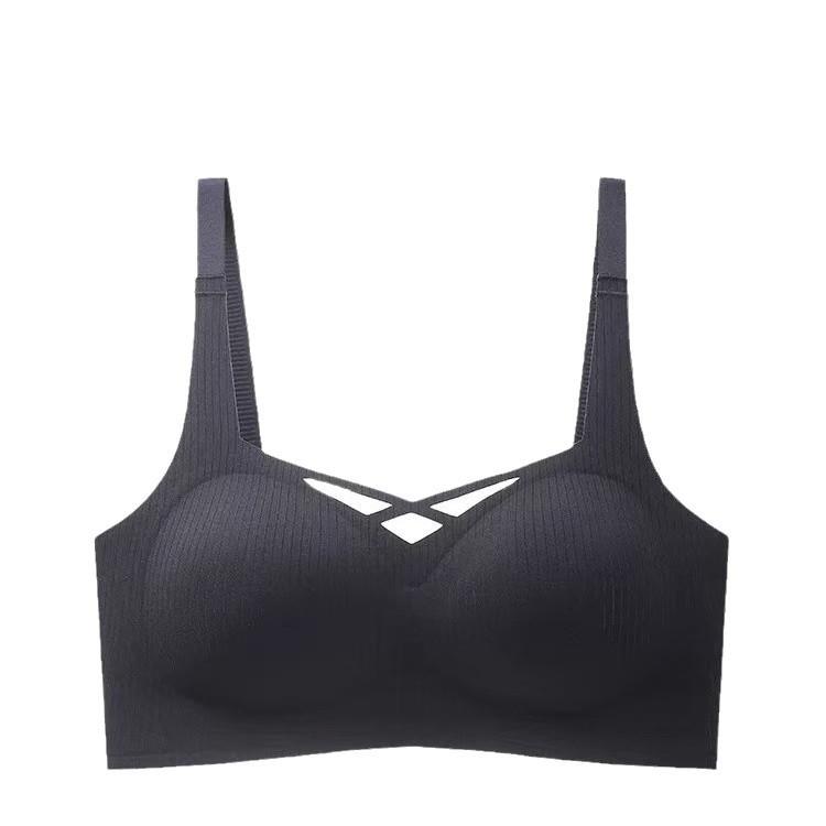Traceless gathering shows big spring and summer fixed cup, closed breast comfort, anti-sagging upper support bra cover