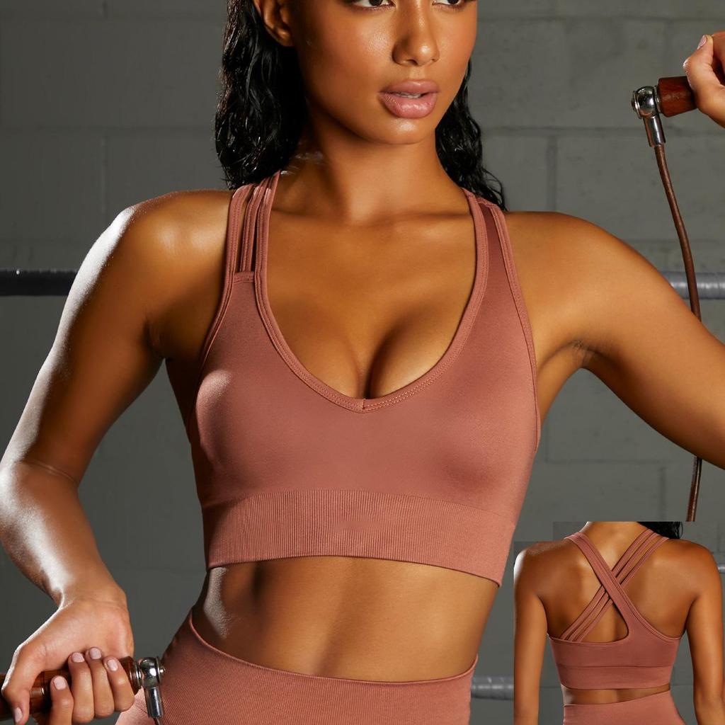 Costum de yoga fără cusături: Set sport pentru femei cu spate frumos, cu pantaloni de yoga cu talie înaltă, care ridică șoldurile, în stil european și american