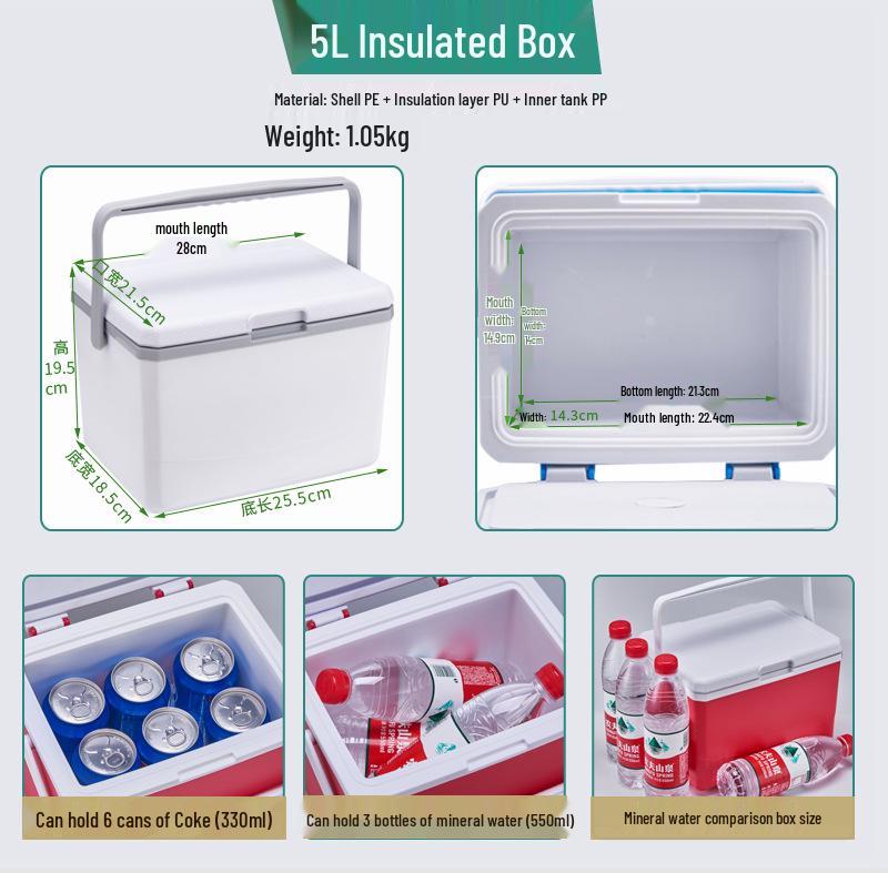 Kebao KBCool Insulated Ice Box Cooler for Camping, Ice Cream, Breast Milk & Fishing