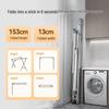 NICHUANG Telescopic Folding Stainless Steel Clothes Drying Rack