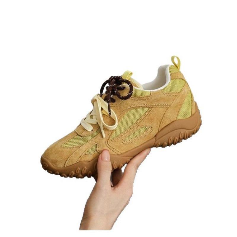 6 inner height increase small women spring and summer thick bottom sports and leisure mesh breathable leather women