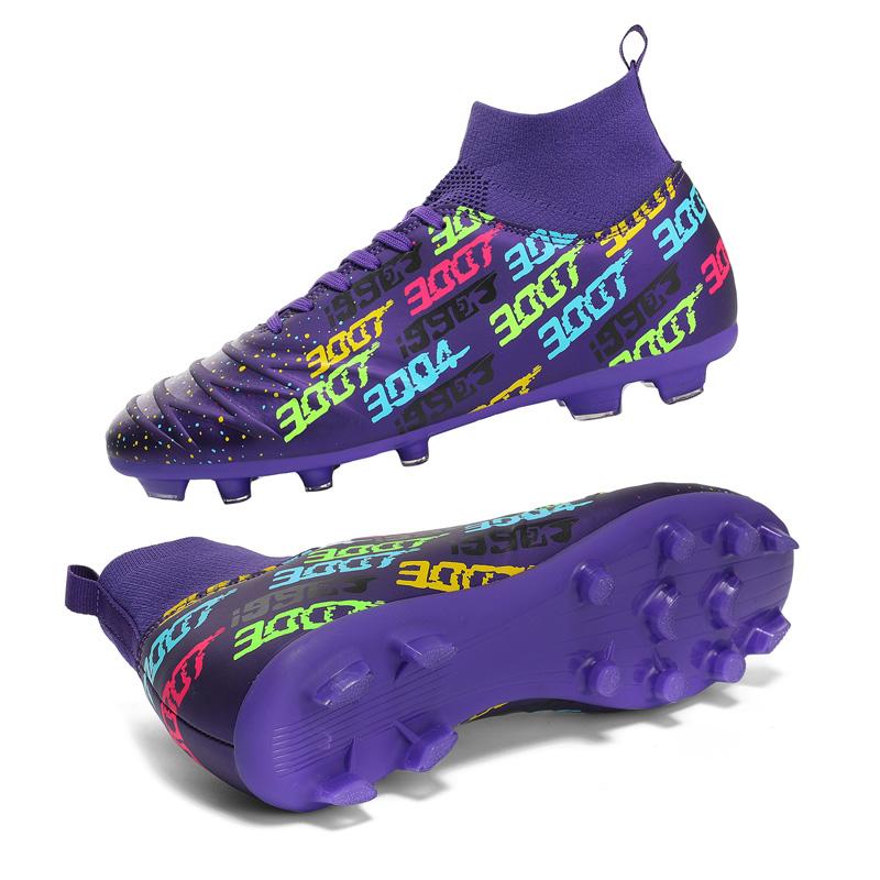 Football Shoes High -top Outdoor Men's Long Nails Sports Football Boots Large Size Young Sports Football Boots