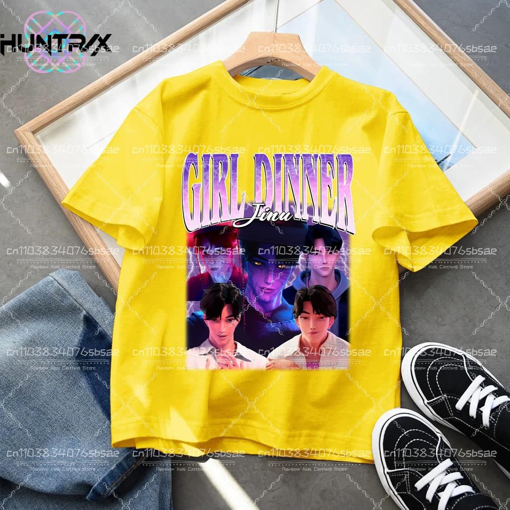 Fashion Casual Kids T-shirt KPop Demon Hunters Cool Girls Tee Top Funny Tshirt Print Kids Tees