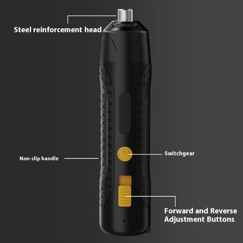 46 in 1 Electric Screwdriver Adjustable 3.7V USB C Rechargeable Removable Replaceable Power Tool for Mobile Phone