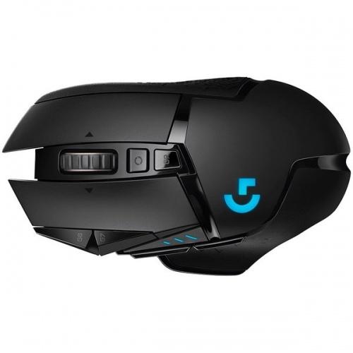Logitech G502 LIGHTSPEED Wireless Gaming Mouse, RF Wireless, 25600 DPI, Black