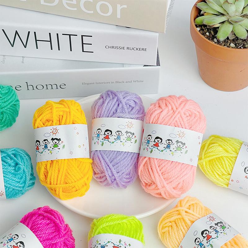 12 Stück Weiche Warme DIY Baumwollwolle Fäden Weiches Garn Feine Qualität Handstrickgarn Für Handgestricktes Häkelgarn