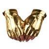 Cool PU Driving Gloves Button Design Performance Gloves Fashion Fingerless Mittens  Party