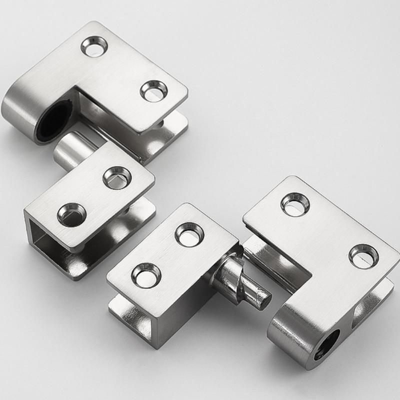 Rustproofed Toilet Partition Panel Fastener Corrosion Resistant Door Hinge Clamps For Commercial Restroom Installation